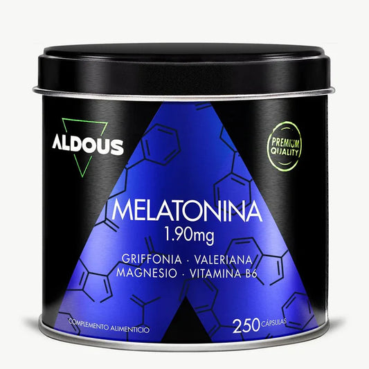 Melatonina con Magnesio, Griffonia, Valeriana y Vitamina B6 - 250 cáps