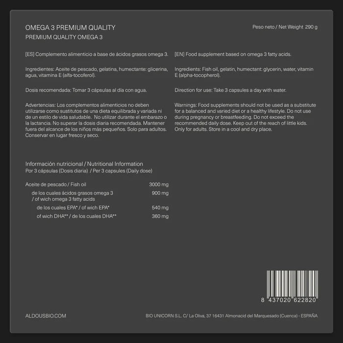 Omega 3 3000mg - 210 cáps