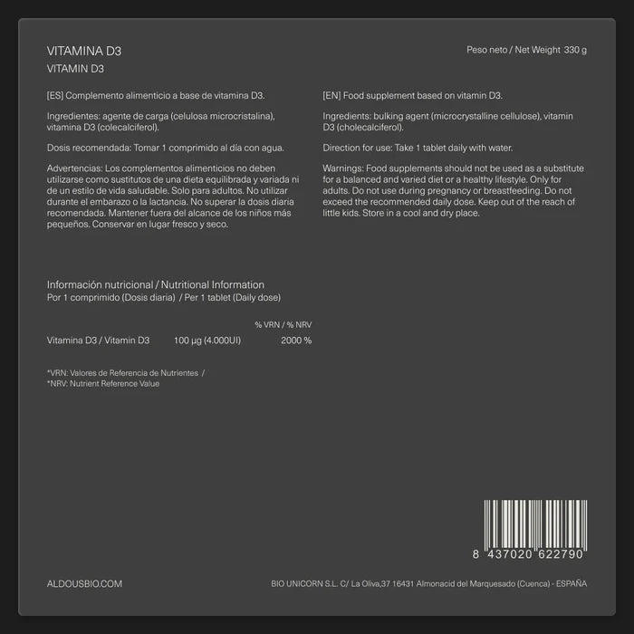 Vitamina D3 - 500 comp