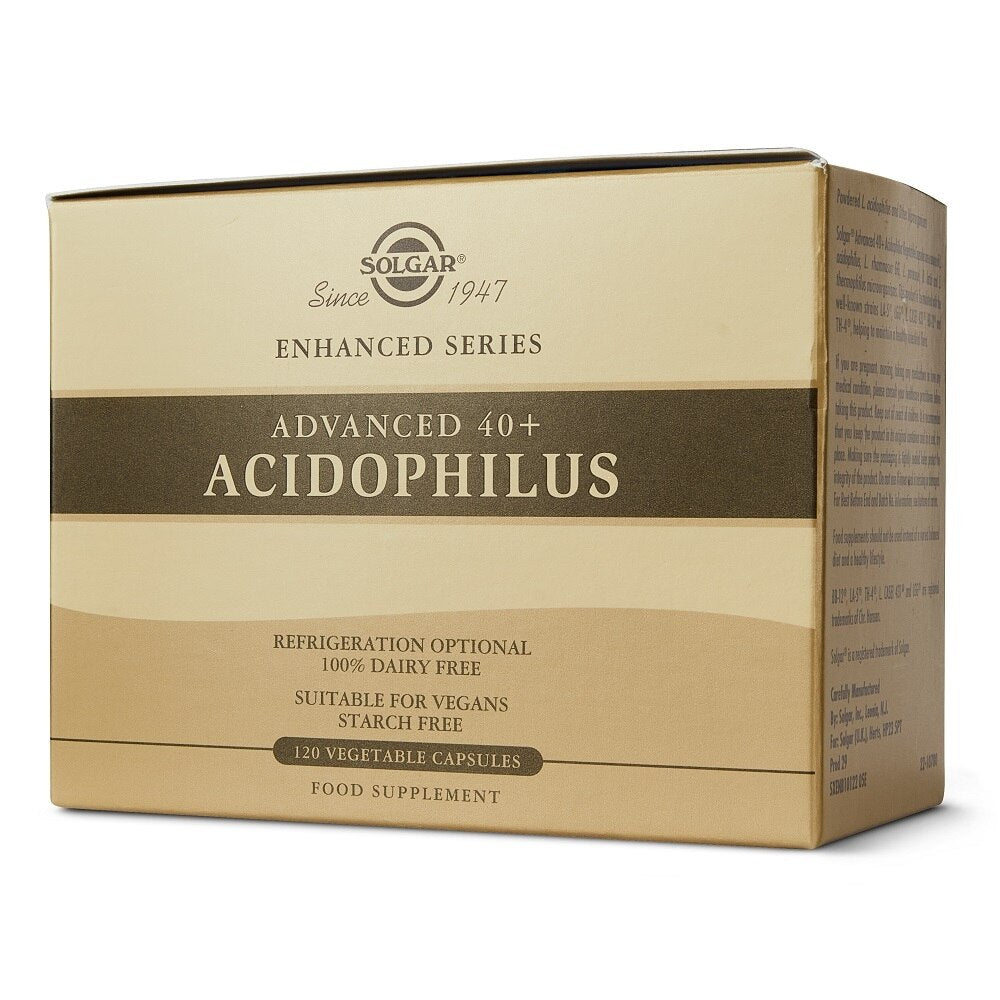 40+ Acidophilus Avanzado - 120 Cápsulas Vegetales Solgar