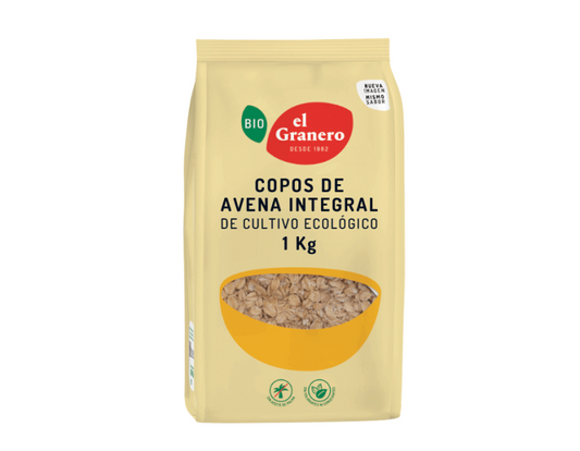 COPOS DE AVENA INTEGRAL BIO - 1KG.