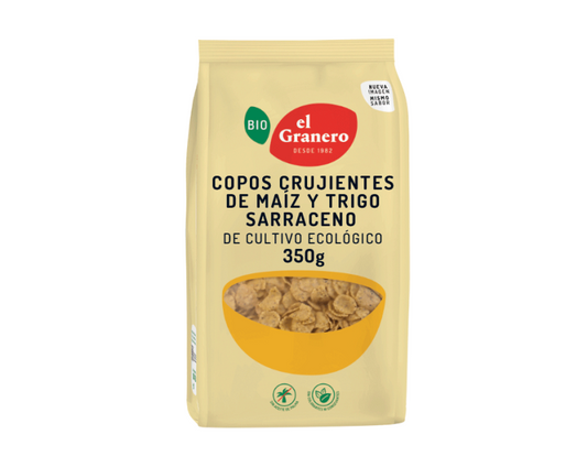 COPOS CRUJIENTES DE MAIZ Y TRIGO SARRACENO BIO - 350GR