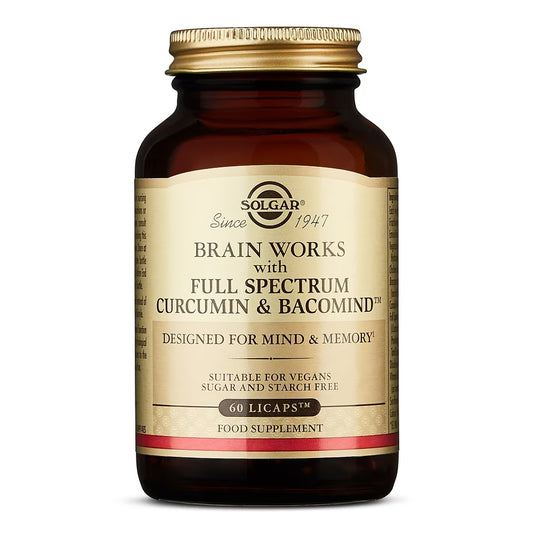 Brain Works con Full Spectrum Cúrcuma y BacoMind - 60 comp