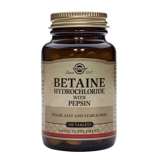 Betaína Clorhidrato con Pepsina - 100 comp