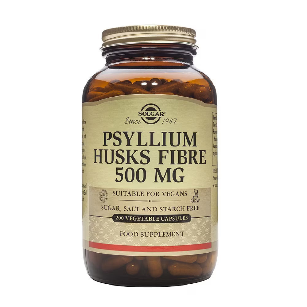 Fibra de cáscaras de psyllium 500 mg - 200 cápsulas vegetales