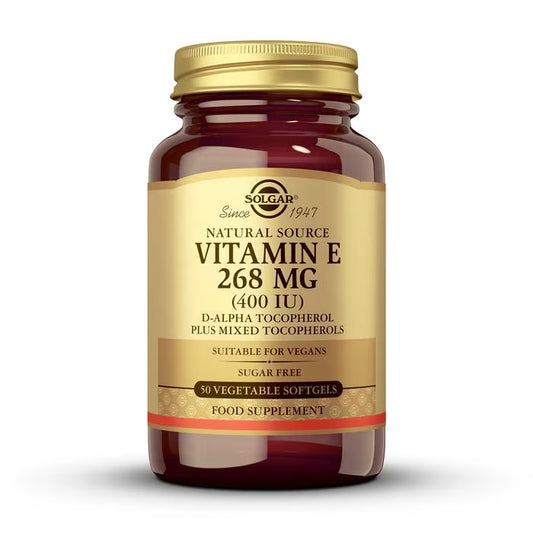Vitamina E 400 UI - 50 cápsulas blandas vegetales
