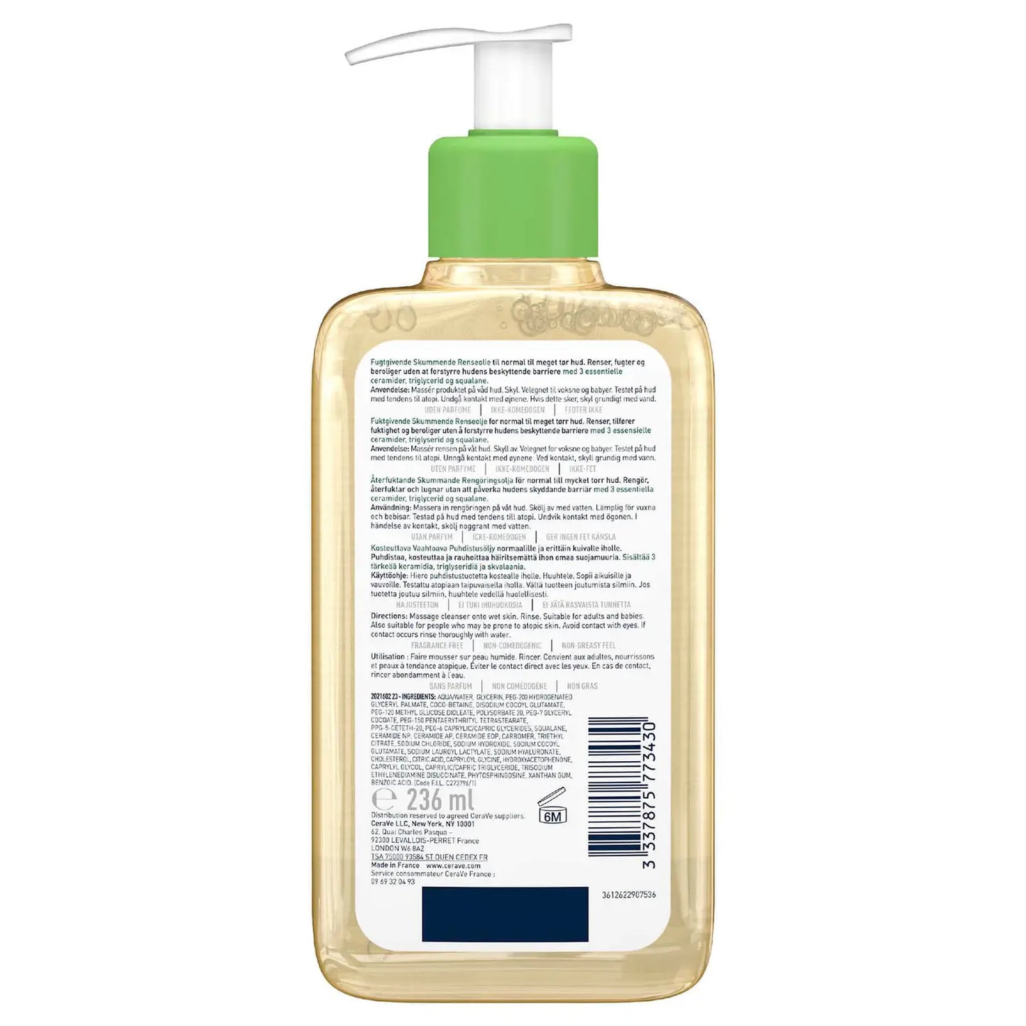 Limpiador en Aceite Espumoso Hidratante 236ML