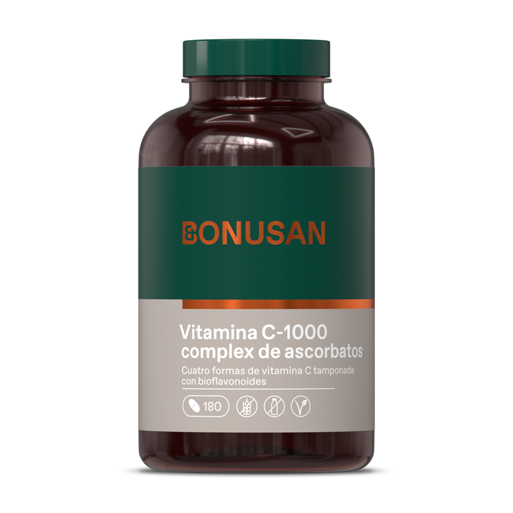 Vitamina C-1000 Complejo Ascorbatos Grande - 180 tabletas Bonusan