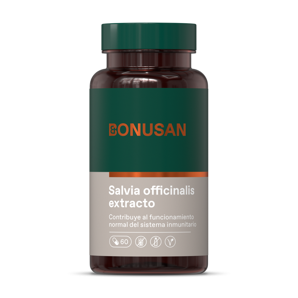 Salvia Officinalis Extracto - 60 cáps vegetales Bonusan