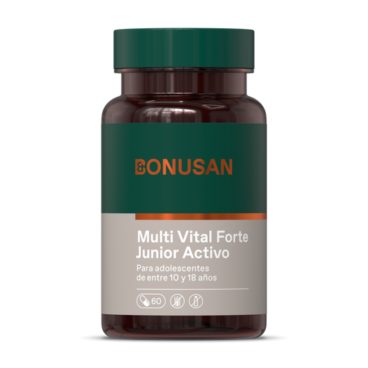 Multi Vital Forte Junior Activo - 60 cáps vegetales Bonusan