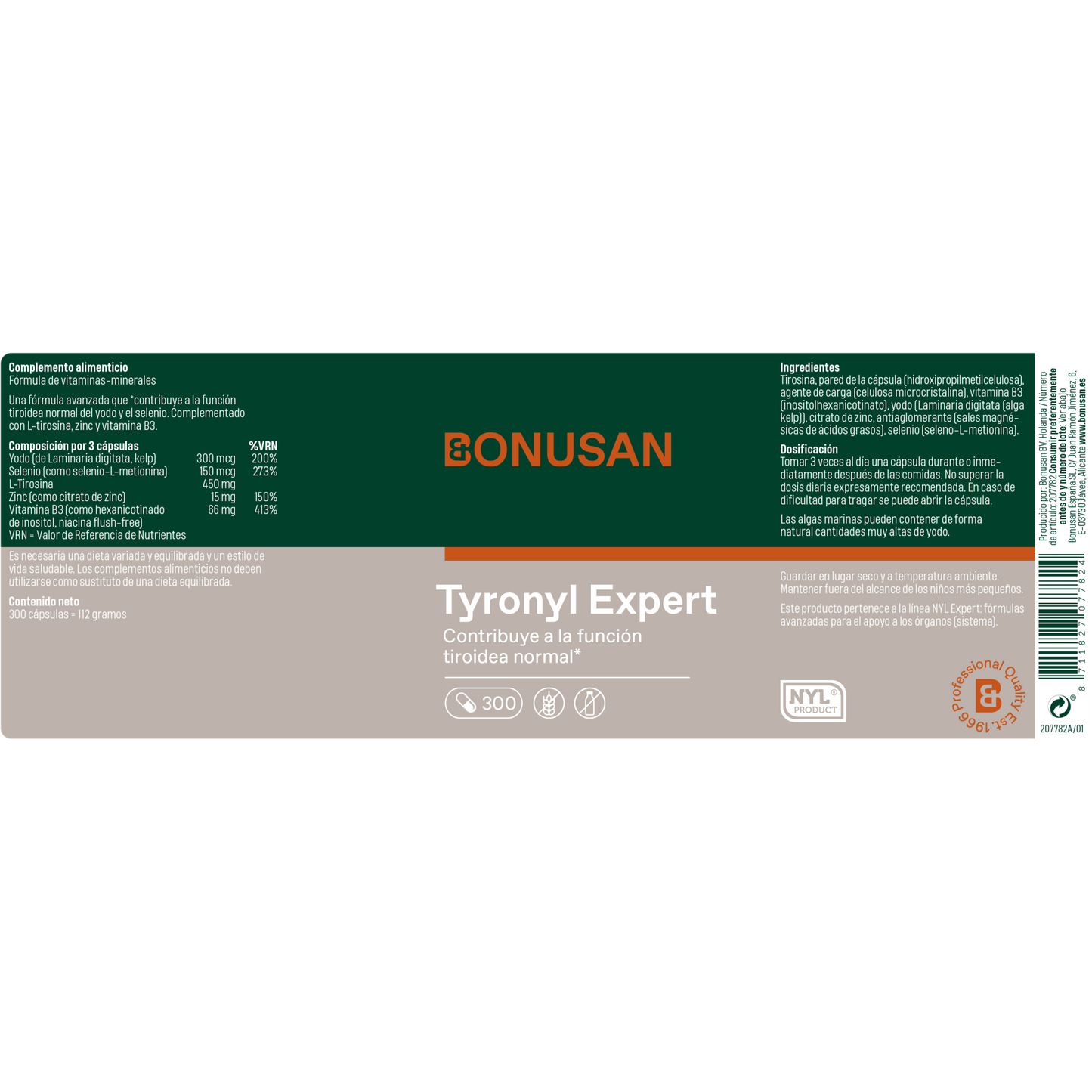 Tyronyl - 300 Cáps. Bonusan