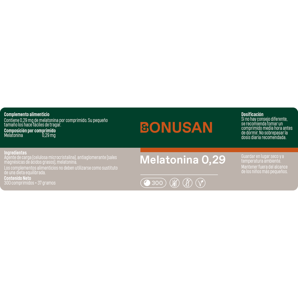 Melatonina 0,29 Mg - 300 tabletas Bonusan