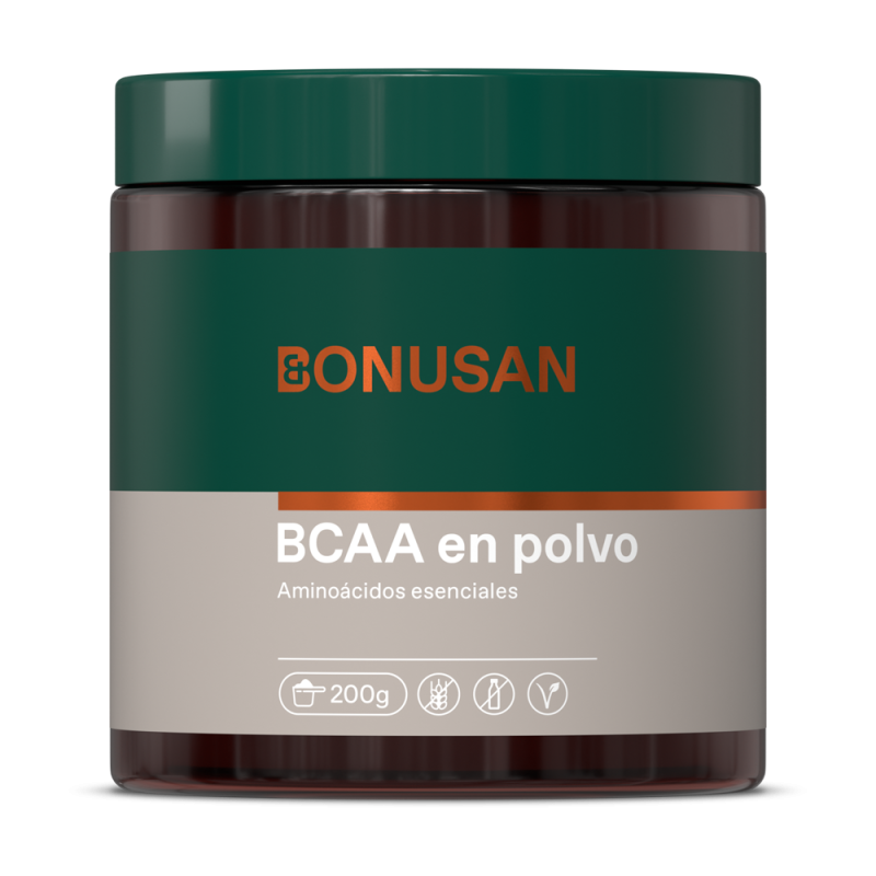 BCAA polvo Aminoacidos ramificados - 200 gr