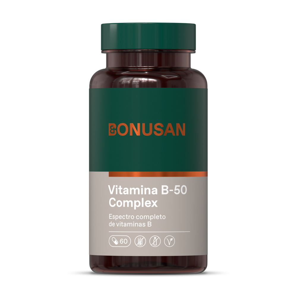 Vitamina B-50 Complejo - 60 cáps vegetales Bonusan