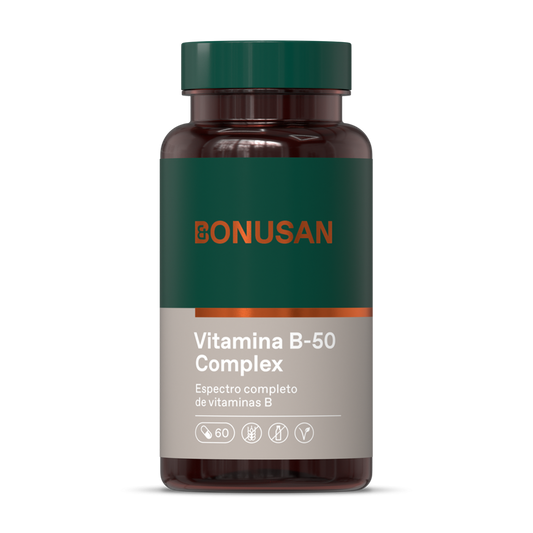 Vitamina B-50 Complejo - 60 cáps vegetales Bonusan