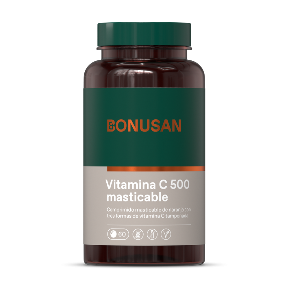 Vitamina C-500 Masticable - 60 tabletas Bonusan