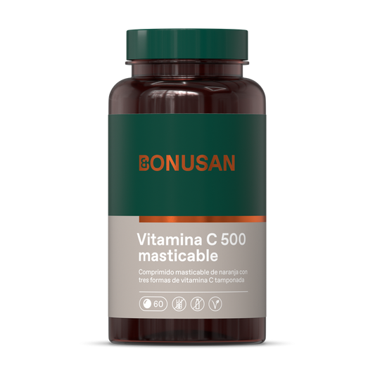Vitamina C-500 Masticable - 60 tabletas Bonusan