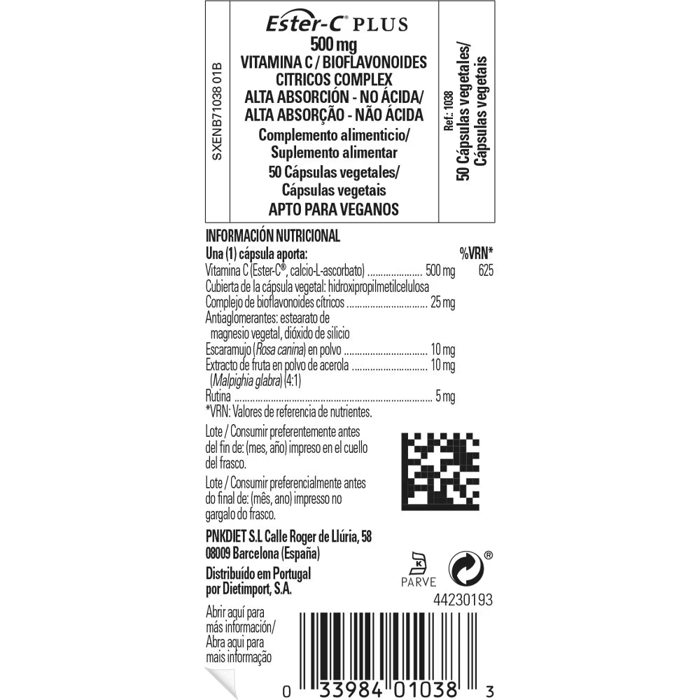 Ester C plus 500 mg Vitamina C - 50 comp