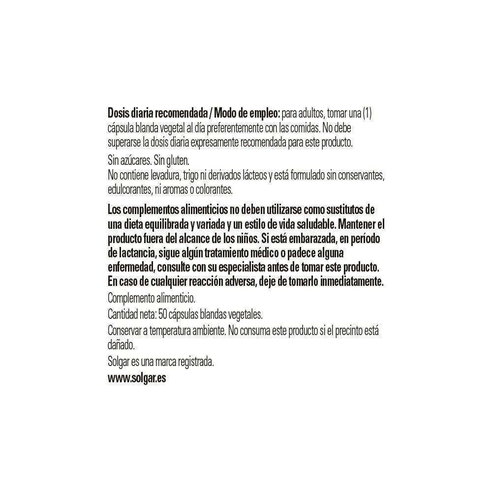 Vitamina E 400 UI - 50 cápsulas blandas vegetales