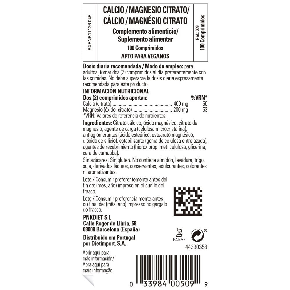 Calcio - Magnesio Citrato - 100 comp