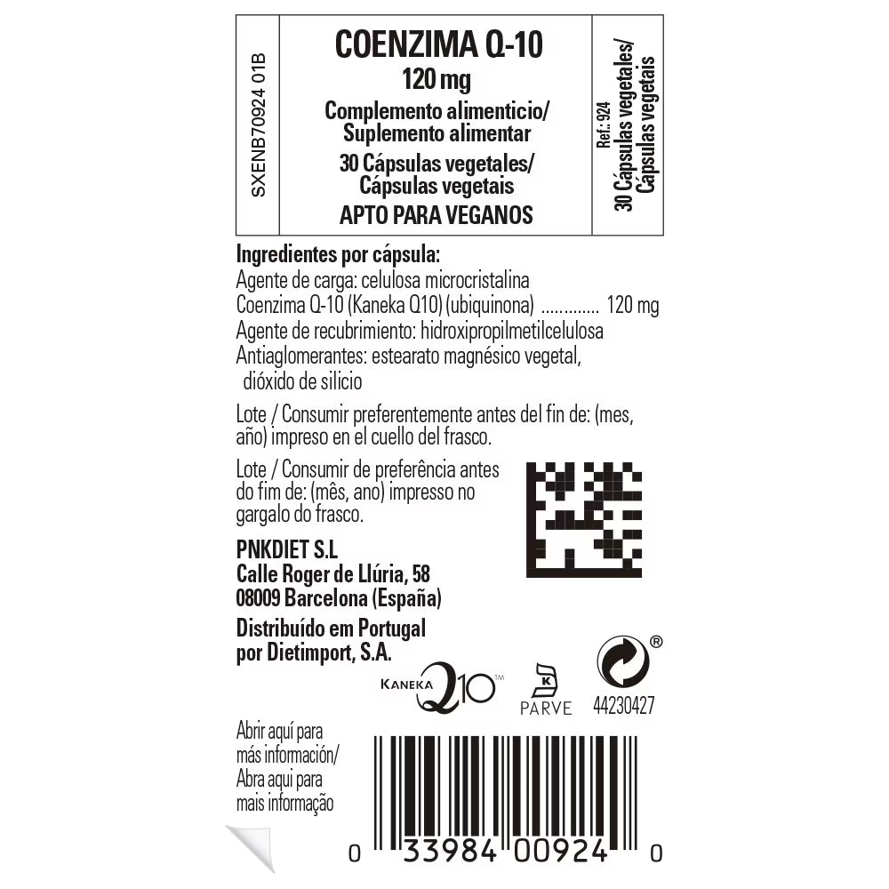 Coenzima Q-10 120 mg - 30 caps vegetales