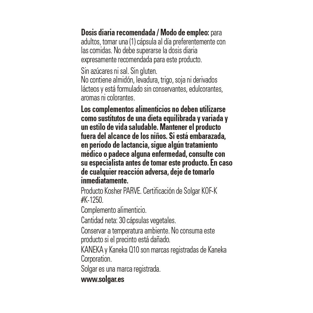 Coenzima Q-10 120 mg - 30 caps vegetales