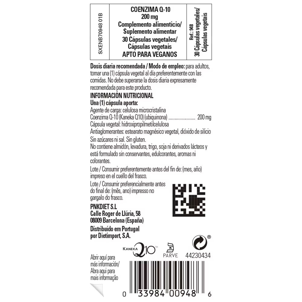 Coenzima Q-10 200 mg - 30 caps vegetales