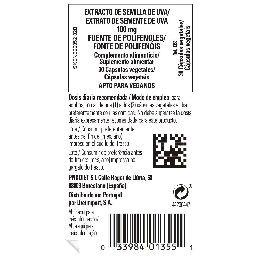 Extracto de semilla de uva - 30 caps