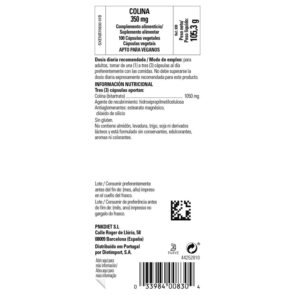 Colina - 100 caps vegetales