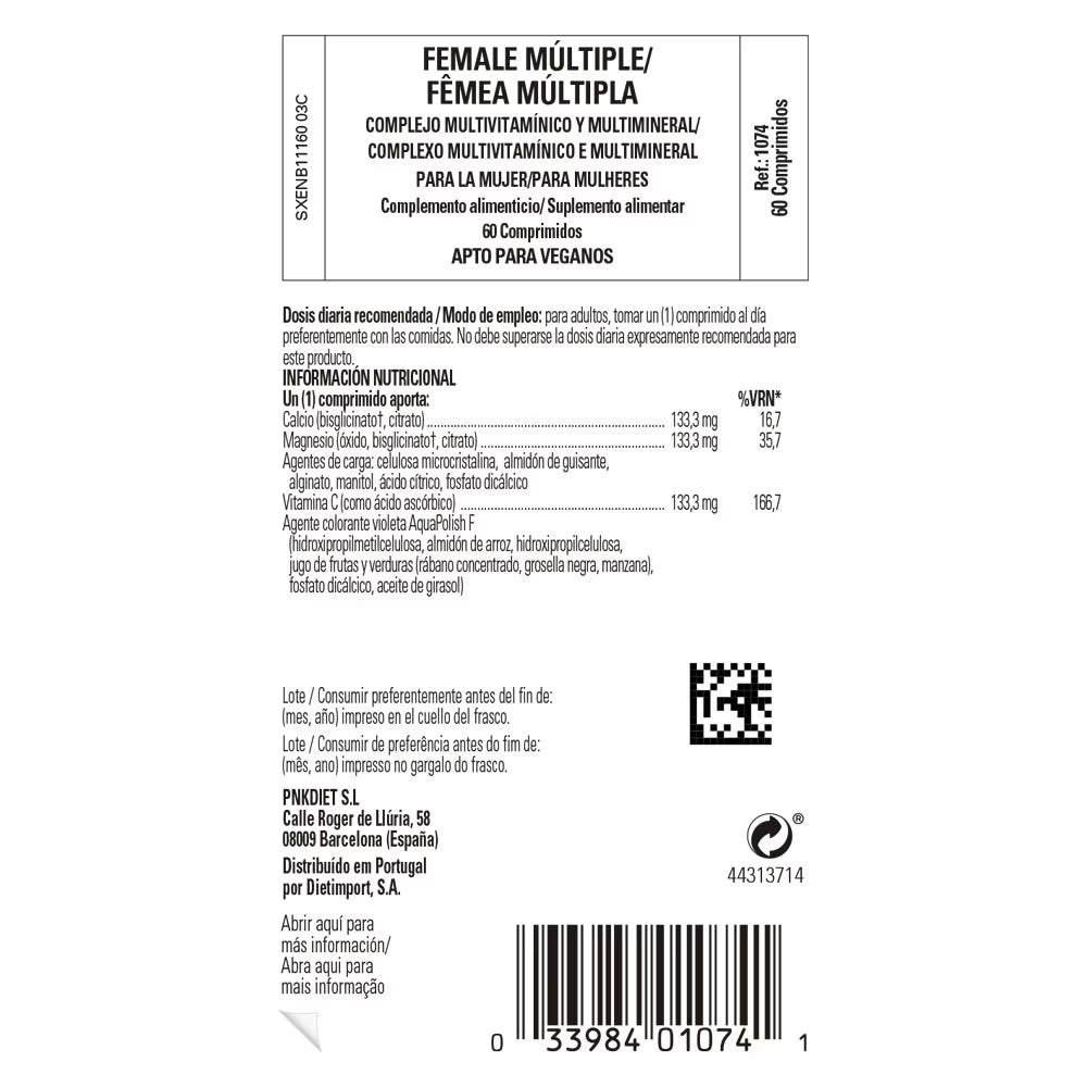 Female Multiple vitaminas y minerales (mujer) - 60 comp