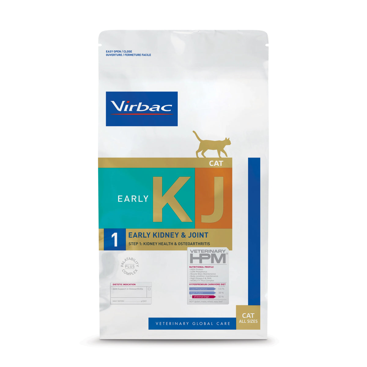Virbac Veterinary HPM KJ1 Early Kidney & Joint - 1,5 kg