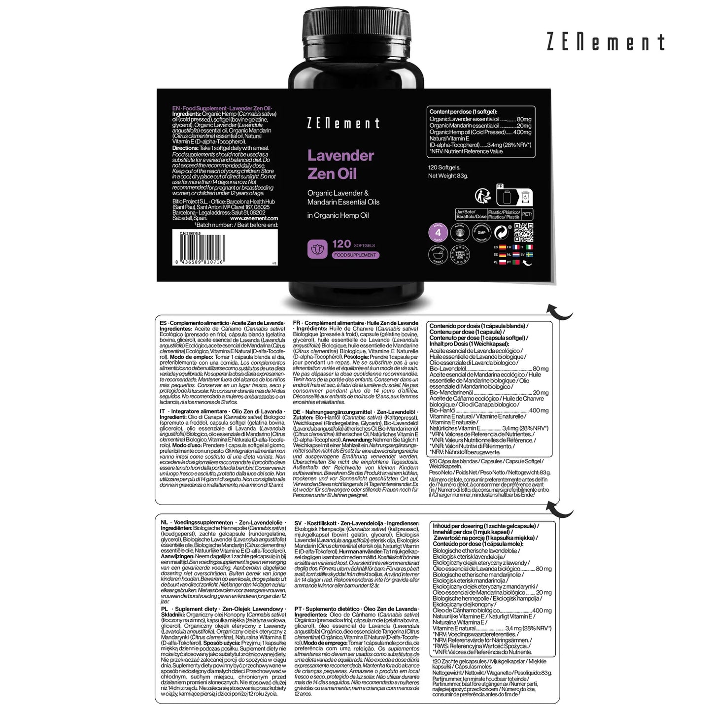 Aceite de Lavanda, Aceites Esenciales Eco - Zenement
