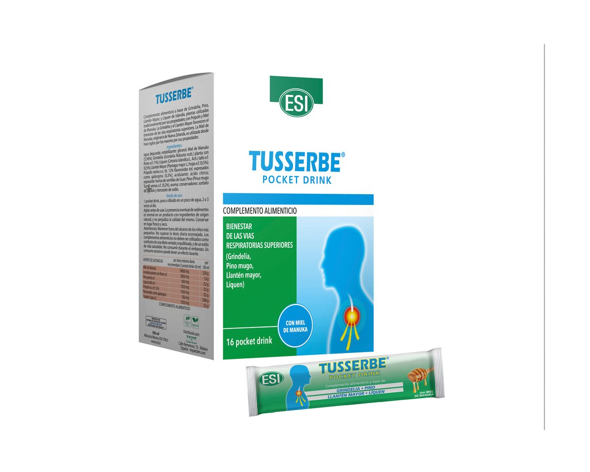 Tusserbe Pocket Drink 16 sobres ESI