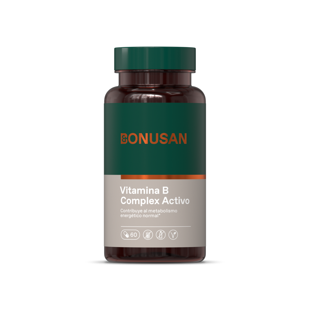 Vitamina B  Complejo Activo - 60 cap vegetales Bonusan