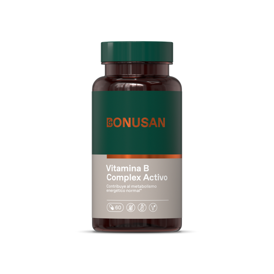 Vitamina B  Complejo Activo - 60 cap vegetales Bonusan