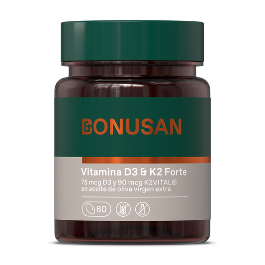 Vitamina D3 + K2 Forte - 60 caps Bonusan
