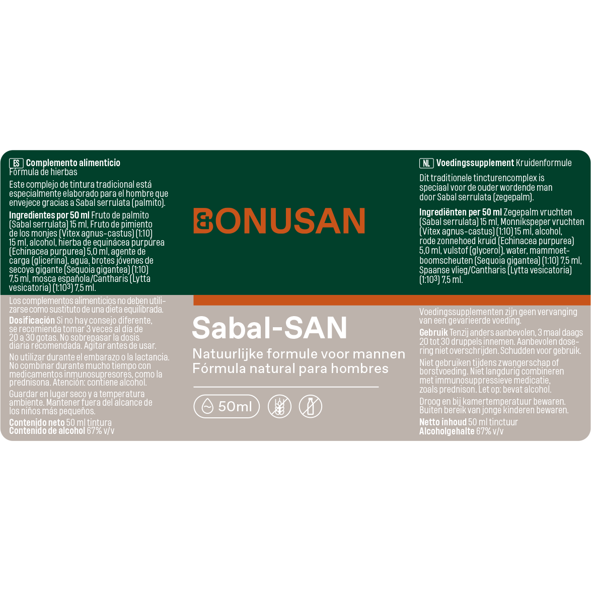 Sabal-San (Tintura) - 50 ml Bonusan