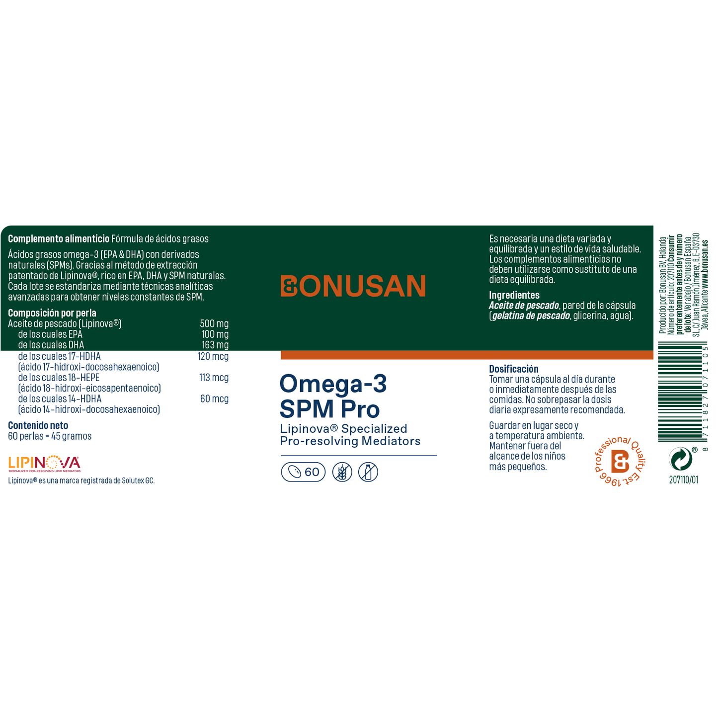 Omega 3 Spm - 60 perlas Bonusan