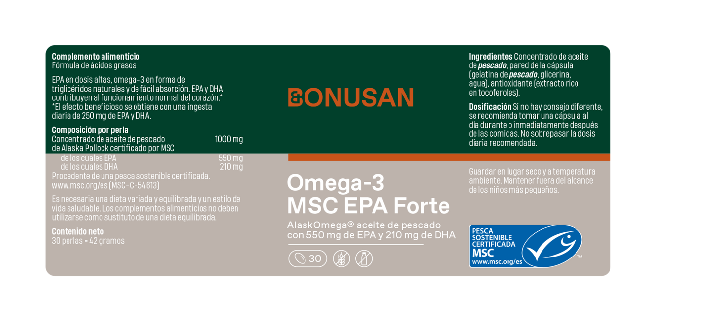 Omega-3 Epa Forte - 30 CAPS GEL Bonusan