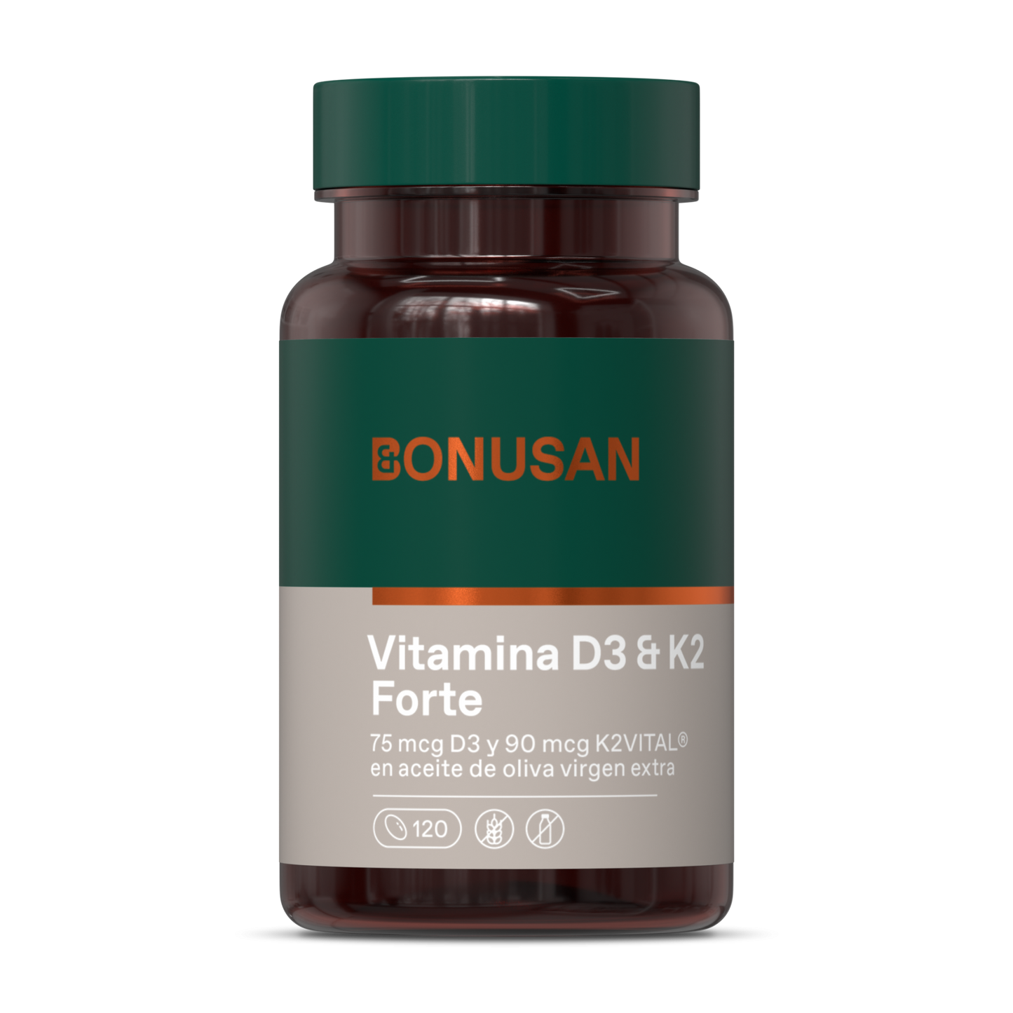 Vitamina D3 + K2 Forte - 120 Perlas Bonusan