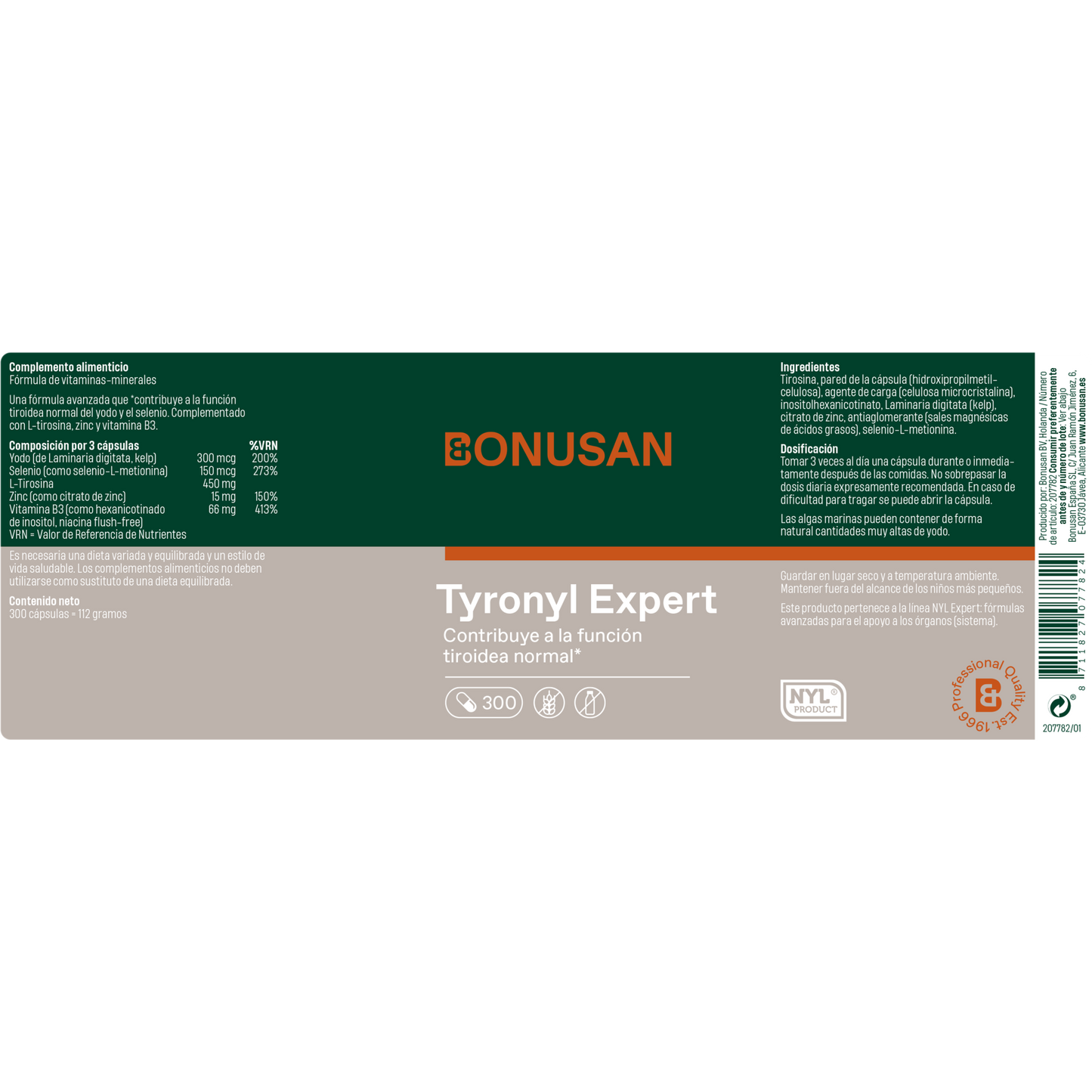 Tyronyl - 300 Cáps. Bonusan