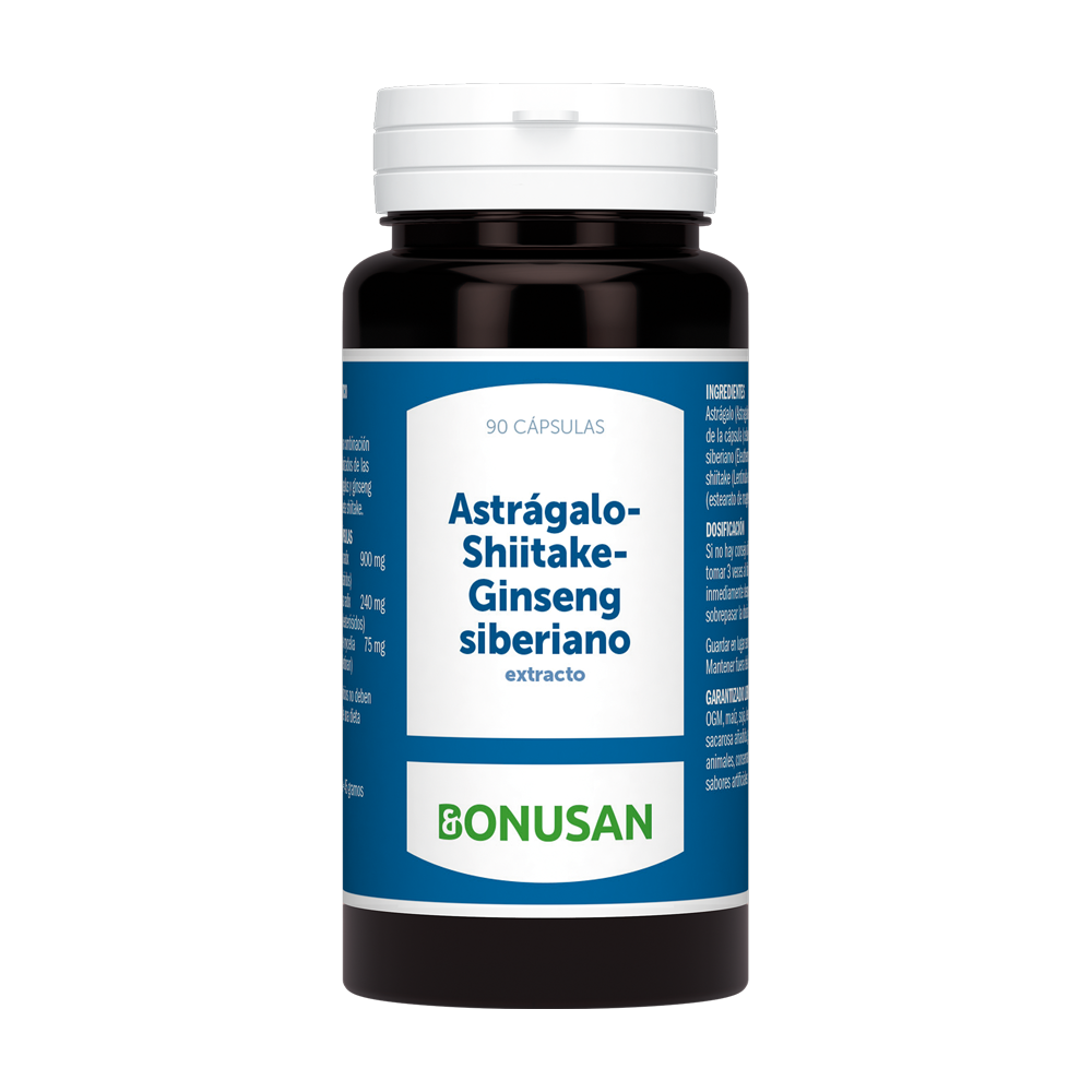 Extracto de Astragalo - Shiitake - Ginseng Siberiano - 60 caps