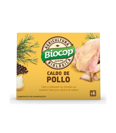 Caldo cubitos pollo Biocop - 6x11 g
