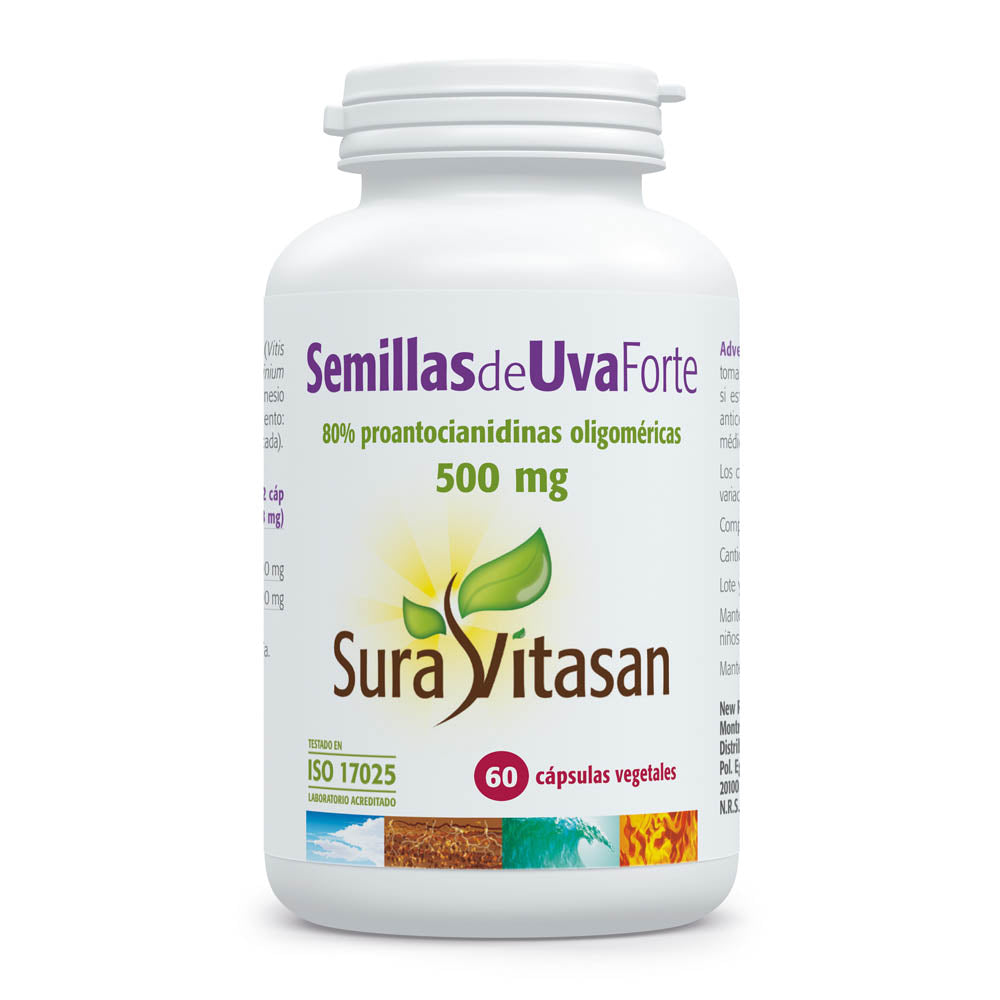 Semillas de Uva Forte – 80% OPC y arándano rojo - 60 caps
