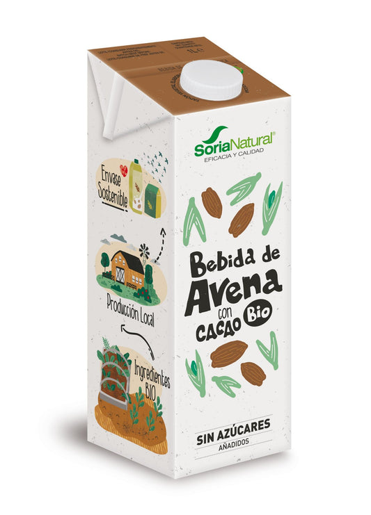 Bebida de avena con cacao 1L (Soria Natural)