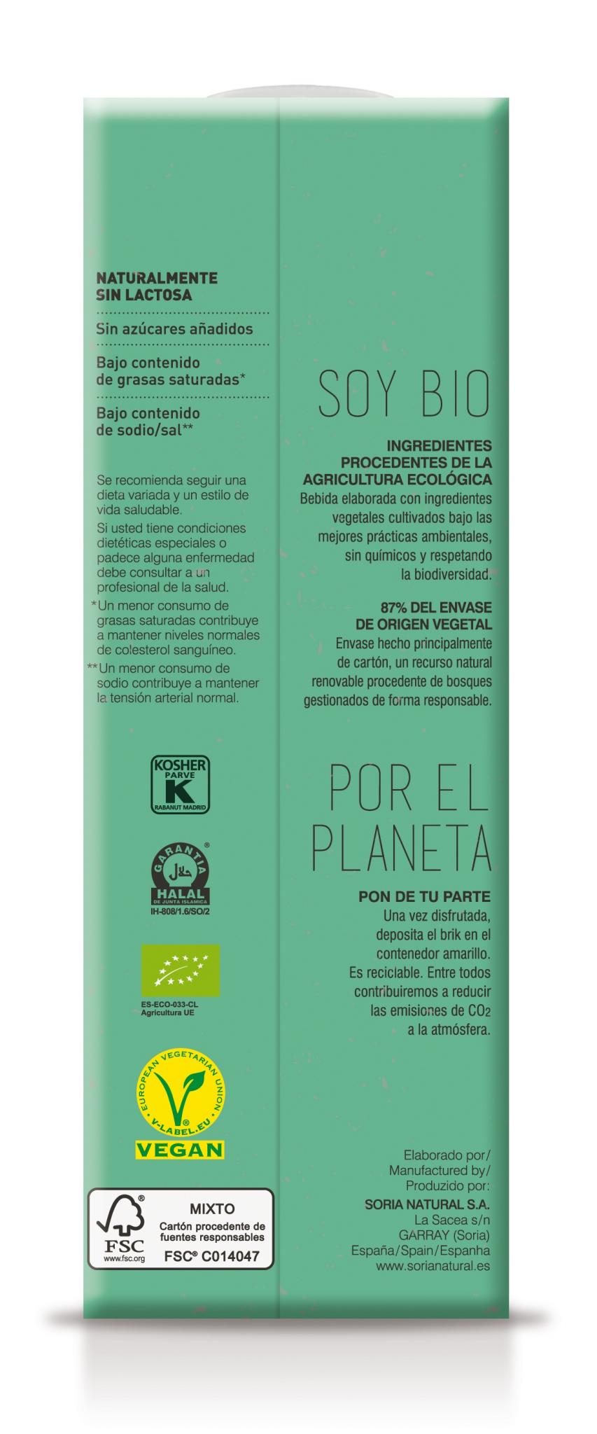Bebida de avena 1L (Soria Natural)