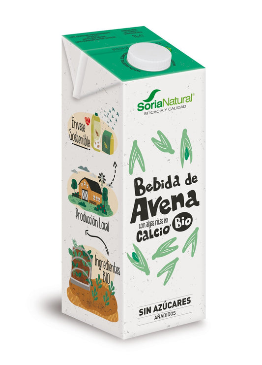 Bebida de avena con algas ricas en calcio 1L