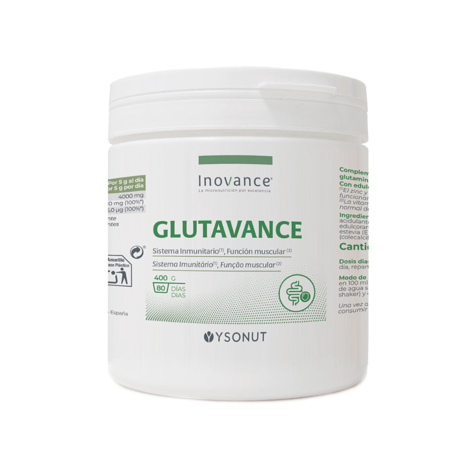 GLUTAVANCE STEVIA 400 g - Bote de 400g (80 dosis) Inovance