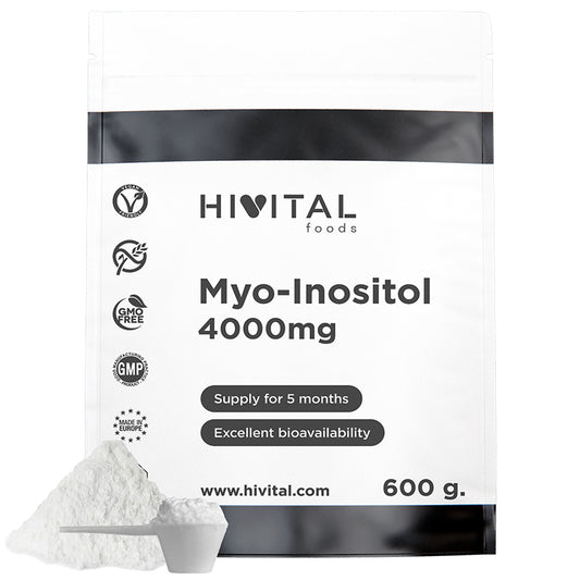 Myo-Inositol 4000 mg - 600 gramos de polvo vegano