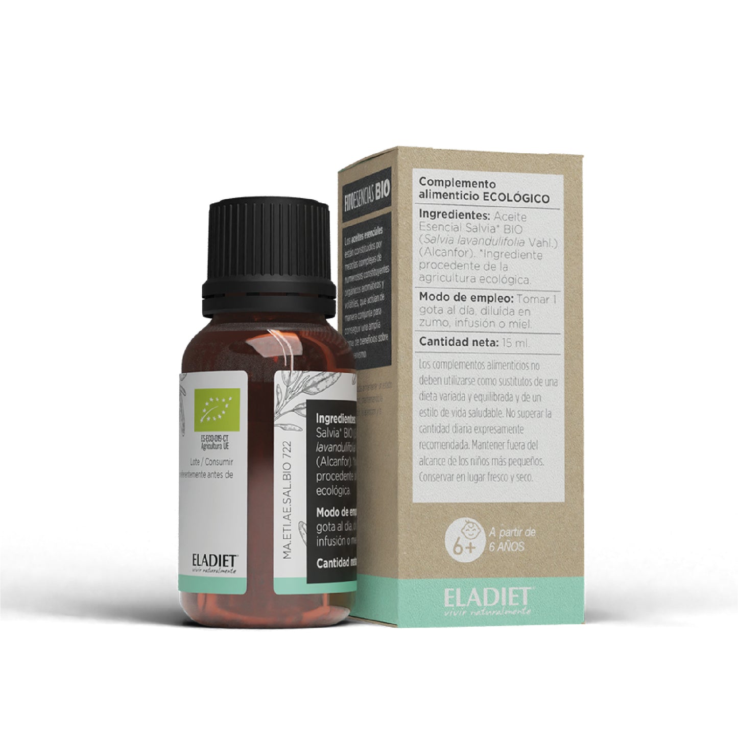 ACEITE ESENCIAL BIO (10) SALVIA - 15ML.